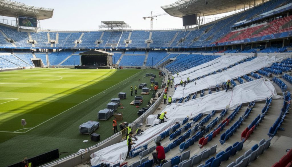Beşiktaş Tüpraş Stadyumu’nun UEFA Avrupa Ligi Finali İçin Hazırlıkları