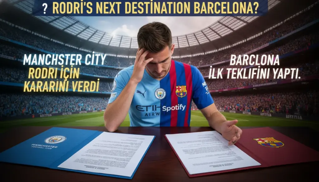 Rodri Pazarlığında Yeni Çizgi: Barcelona Beklemede